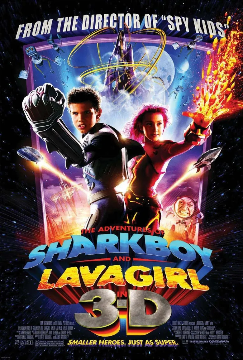 پوستر The Adventures of Sharkboy and Lavagirl
ماجراهای پسر کوسهای و دختر گدازهای